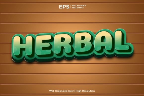 Download Herbal Editable Text Effect Nature Theme - Table Collection