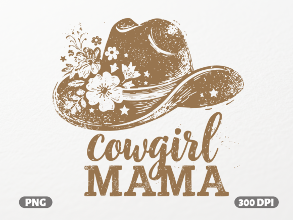 Download Cowgirl Mama Floral Hat PNG - Premium Resources